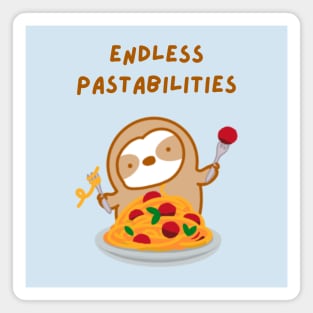 Endless Possibilities Pasta Sloth Magnet